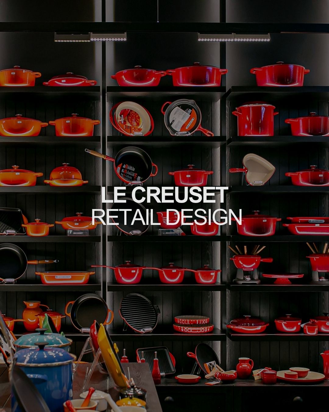 Projeto de loja Le Creuset desenvolvido pela MQ